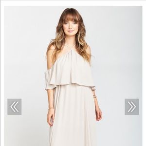 Show me your MUMU “Rebecca ruffle” maxi dress
